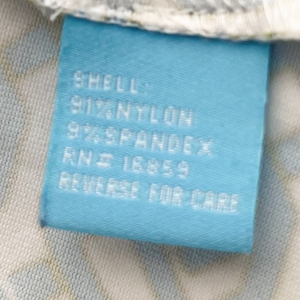 J.McLaughlin Catalina Cloth 1/4 Zip Pullover Geometric Print Large Blue Yellow - Picture 10 of 10